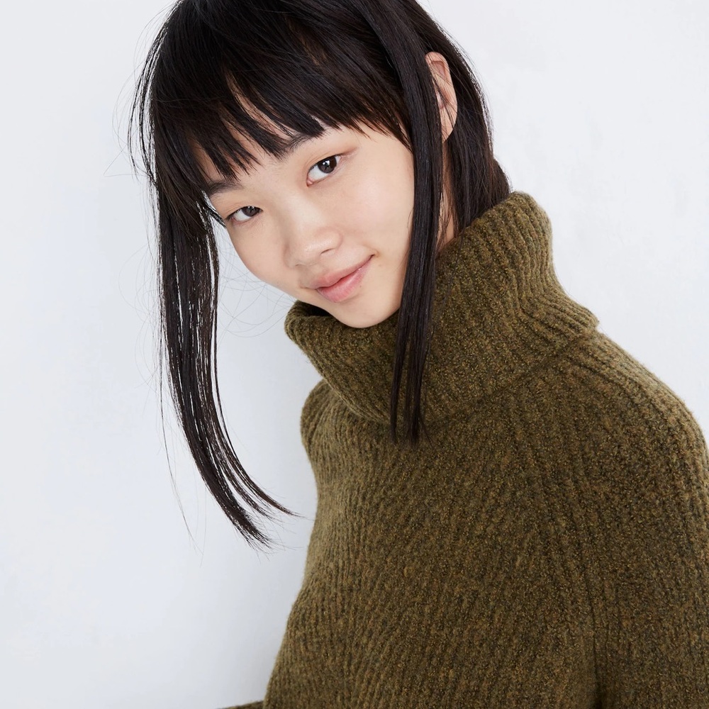 Madewell Sweater, Olive Green (please read) SZ LARGE